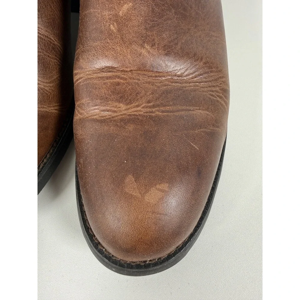 Ariat Men's US 12D Brown Leather Western Cowboy Boots Pull On Style 10002284